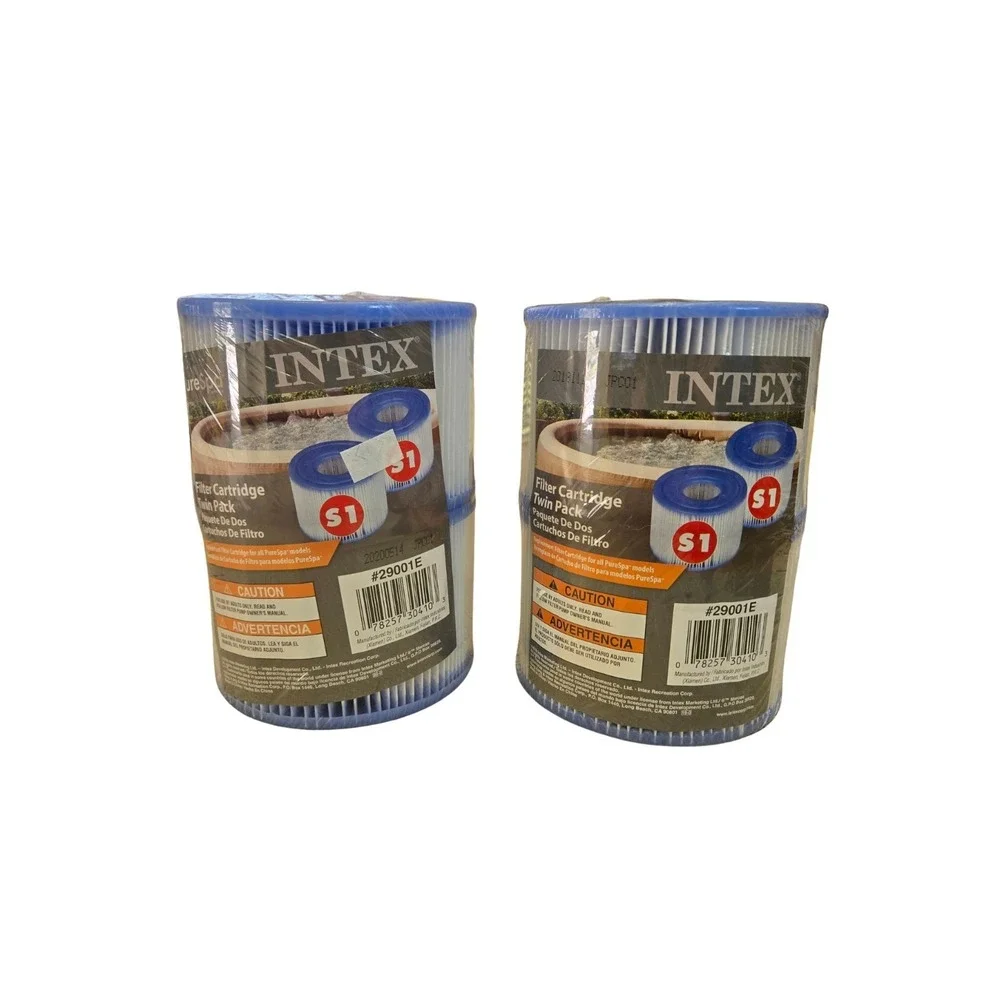 Intex PureSpa Type S1 Hot Tub Replacement Filter Cartridge 4 Pack - New/Sealed